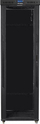 Kabinet rack në këmbë Lanberg 19" 47U, 800x1200mm, derë xhami LCD, i zi