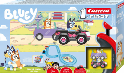 Сет игри Carrera Bluey and Bingo Lets Go, фигури ликови, шарен