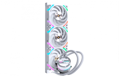Sistem ftohës uji Valkyrie Dragonfang 360 ARGB, 3x120mm, për CPU, i bardhë