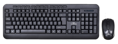 Set tastierë dhe maus Esperanza TK109, 2.4GHz, i zi