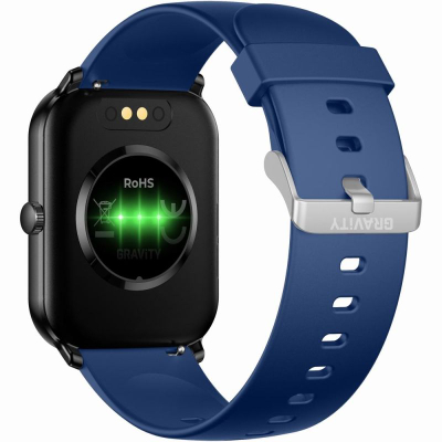 Smartwatch Gravity GT36 6, IP68, monitorim shëndeti, blu