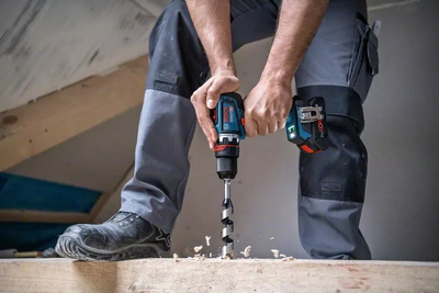 Kaçavidë me bateri Bosch GSR 18V-90 FC, 18V, 2x4.0Ah ProCORE, me FlexiClick, blu