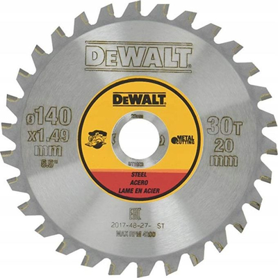 Сечило за пила Dewalt DT1923-QZ, 140mm, 30 заби, жолто
