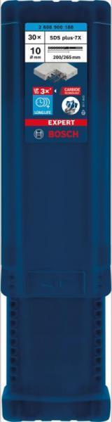 Stërvitë betoni Bosch Expert 7X SDS Plus, 10mm, 265mm, set 30 copë