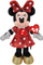 Lodër pelushi TY Beanie Babies Minnie Mouse, 20cm, me funksion zanor, shumëngjyrëshe