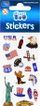 Stikera StickerBoo World Travel USA, fletë 6x18 cm, ngjyra të shumëllojshme