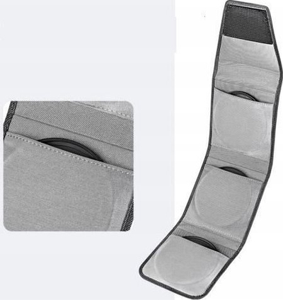 Etui për filtra fotografikë K&amp;F Concept KF13.138, për 3 filtra 67 82mm, e zezë