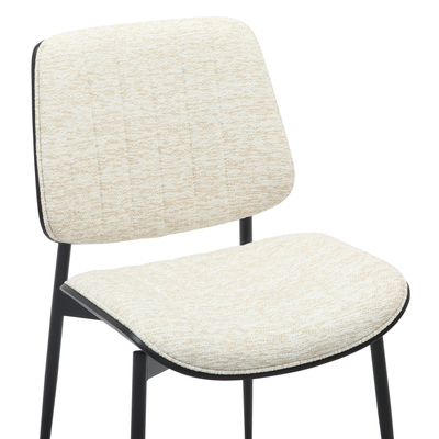 Karrige ngrënieje Conti 48,5x56x82,5Hcm (HM9983.02), zezë
