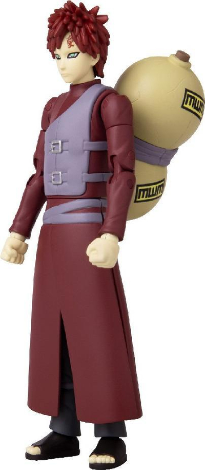 Figurë vepruese Bandai Anime Heroes Naruto Shippuden Gaara, 15 cm, shumë e lëvizshme, e kuqe