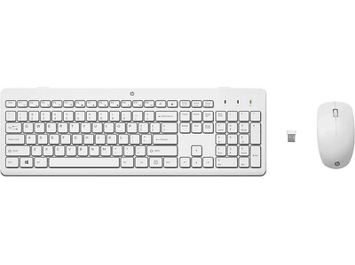 Set tastierë dhe mausi HP 230, wireless, me nano marrës, i bardhë
