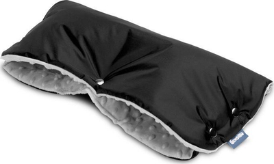 Mаф за рачки за детска количка Sensillo Stroller Muff Minky, 45 x 50 cm, црн
