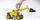 Makinë lodër Bruder Professional Series CAT Telehandler (02141), i verdhë