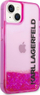 Kapak telefoni Karl Lagerfeld KLHCP14MLCKVF për iPhone 14 Plus 6.7", hardcase, lëng me shkëlqim, rozë