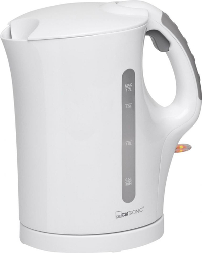 Çajnik Clatronic, 1.7 L, i bardhë