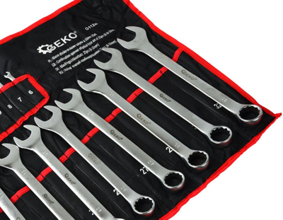 Set çelësa unazor GEKO G11241, 25 copë, 6-32mm, ngjyrë argjendt