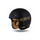 Helmetë moto CASSIDA ESO Jawa Pérák 2026, fiberglass, e hapur, e zezë perlë ari