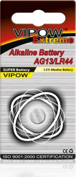 Bateri buton VIPOW Extreme AG13 LR44, alkaline, 1.5V