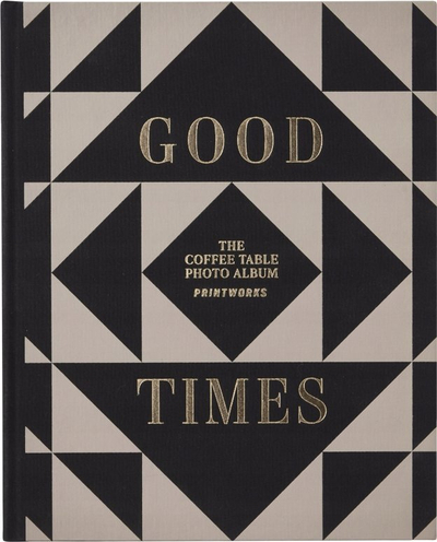 Album foto Printworks Good Times Triangles, 30 faqe, formati 10x15 cm, bezhë me të zezë
