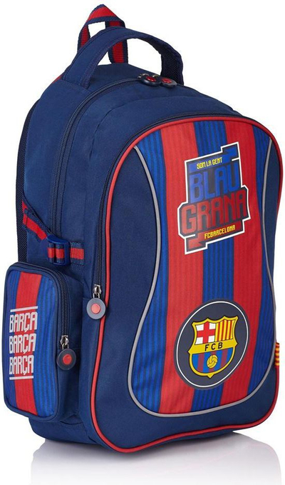 Çantë shpine Astra FC Barcelona FC-132, poliestër, 2 ndarje, blu e kuqe