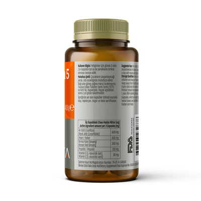 TALYA Herbal Vitamin 5 Immune Support, 60 kapsula