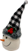 Figurinë dekorative Saska Christmas Snowman, 20cm, dizajn dimëror, shumëngjyrësh