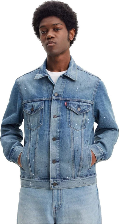 Xhaketë xhins Levi's Vintage Fit Trucker 773800058, pambuk, për meshkuj, ngjyrë jeans