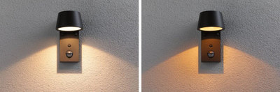 Aplike murale Paulmann Capea LED me sensor lëvizjeje, alumini, anthracite
