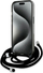 Mbrojtëse telefoni Karl Lagerfeld IML Monogram Crossbody K&amp;CH Heads, për iPhone 15, MagSafe, e zezë