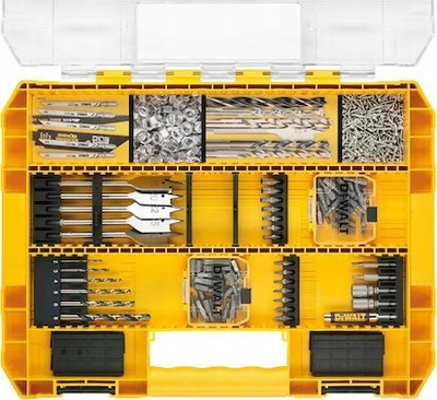 Set shpuese DeWalt Impact Hex HSS, 10 copë, 3 10mm, Black and Gold