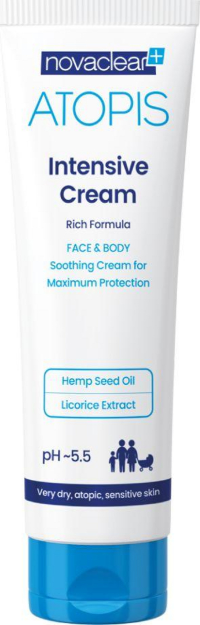 Krem trupi dhe fytyre Novaclear Atopis Intensive Cream, për lëkurë shumë të thatë dhe atopike, 100 ml, i bardhë