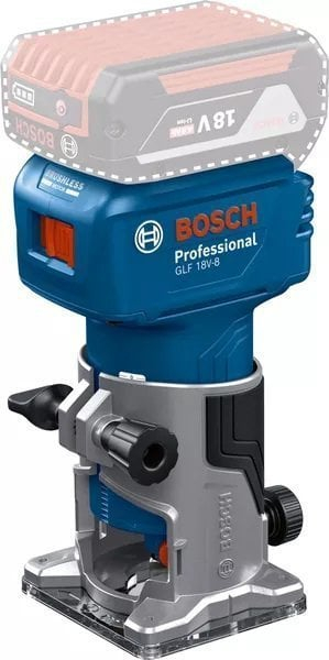 Freza pa kabllo Bosch GLF 18V-8, 18V, pa bateri dhe karikues, blu