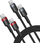 Kabllo USB-C në USB-C Baseus Cafule, 100W, 2m, set me 2 copë, e zezë