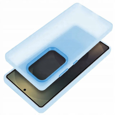 Mbrojtëse telefoni SAPPY për Samsung Galaxy S25 Edge, kapak mbrapa, gjysmë transparente, blu