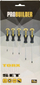 Set kaçavidash Torx Probuilder, 5 copa, dorezë ergonomike