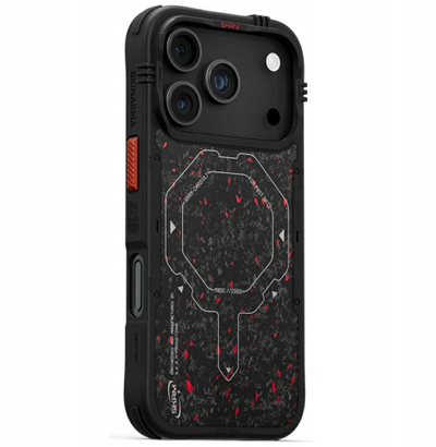 Kapak telefoni Skinarma Vektor për iPhone 17 Pro, me karikim magnetik, i zi