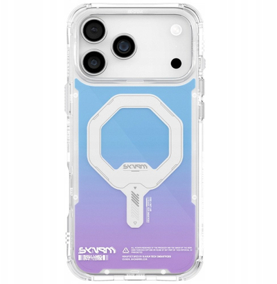 Kapak telefoni Skinarma Myst për iPhone 17 Pro Max, magnetik, hologram, transparent