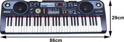 Tastierë elektronike Sound Master MQ-860USB, 61 taste, USB MP3, ngjyrë e zezë