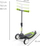 Trotinet balancues Qplay Mika, 3 rrota, LED, jeshil