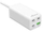 Karikues murit MediaRange 100W, 4 porta USB, GaN, i bardhë