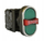 Buton komandimi i trefishtë Schneider Electric T0-B121B30YY, jeshil, me stop të kuq