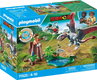 Lojë me figura Playmobil Dinos 71525 Observatory with Dimorphodon, 49 pjesë, për kalamaj 4-10 vjeç, shumëngjyrëshe