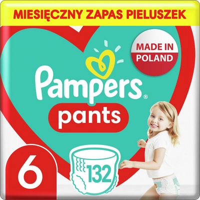 Pelena Pampers 6, 15 + kg, 132 copë