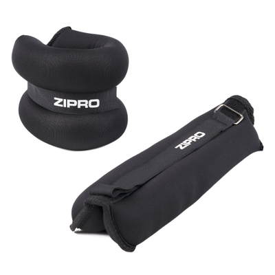 Тегови за зглобови Zipro, сет 2x3kg, прилагодливи, црни