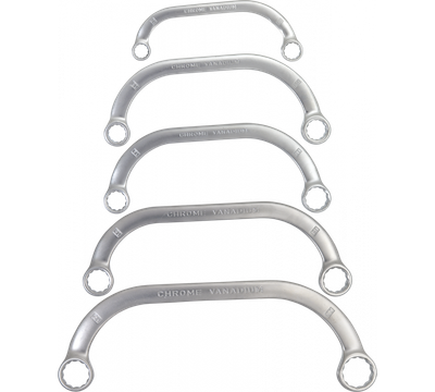 Set çelësa unazorë C Neo 09-176, 9-22mm, 5 copë, argjendtë