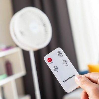 Ventilator 3 në 1 InnovaGoods Fandle, i palosshëm, bateri 7200 mAh, i bardhë