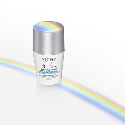 Deodorant roll on Vichy Invisible Resist, 72 orë, kundër njollave, i bardhë