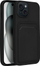 Mbrojtëse telefoni Forcell Card Case për iPhone 15, silikon, me xhep për kartë, e zezë