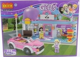 Lodra blloqe ndërtimi Maksik Girls, 358 copë, shumëngjyrëshe