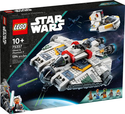 Set LEGO Star Wars 75357 Ghost and Wraith II, 1394 pjesë, 10 vjeç+, shumëngjyrësh