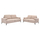 Set sofa 2-pjesësh Terin (HM6069.01), bezhë/ zezë
